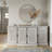 Malyha Farmhouse Louvered 4 Door Accent Sideboard-91884722