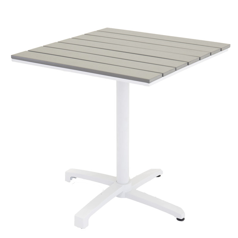 Eshan Square Wood Metal Outdoor Dining Table , 70cm cm W 70cm cm D