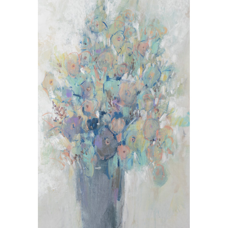 «Bouquet I» par Timothy O 'Toole - peinture sur toile tendue, H 36 po x l 24 po