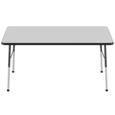 Rectangle T-Mold Adjustable Height Activity Table