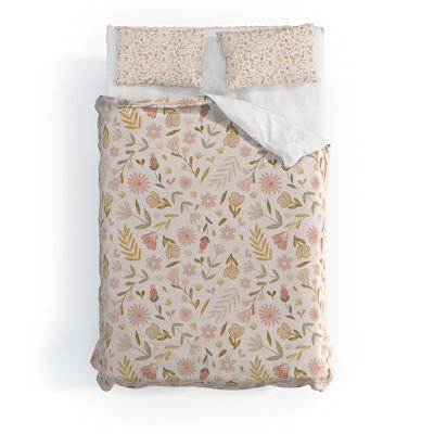 Ensemble de housse de couette Menina Lisboa Pastel Spring Wildflowers