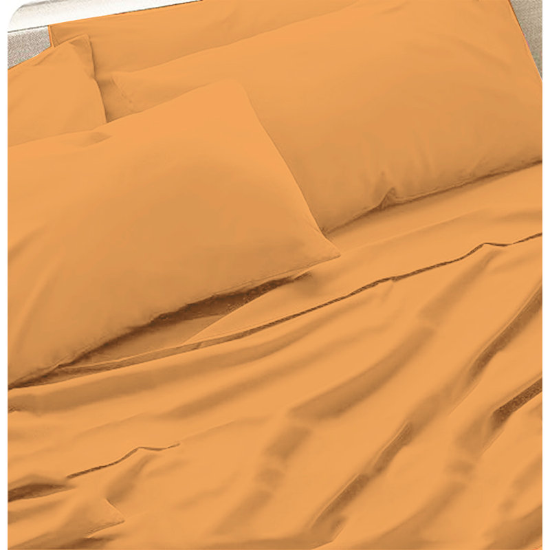 6-Piece Premium Deep Pockets Microfiber Sheet Set, California King, Sand Stone