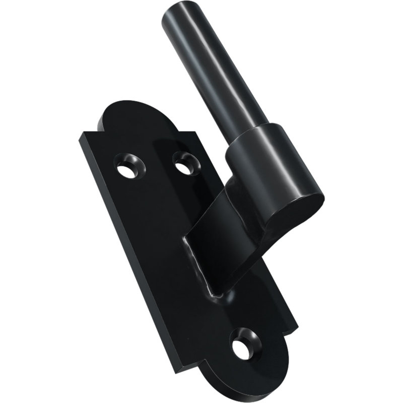 SteelTek Flat Hinge with 1 1/2" Offset Shutter Kit, for Heights 60"-80"  (Includes 8 Flat Hinges, 8 Pintels on Plate, 1 Pair S-Holdbacks w/ Lag Bolt Shutter Support)