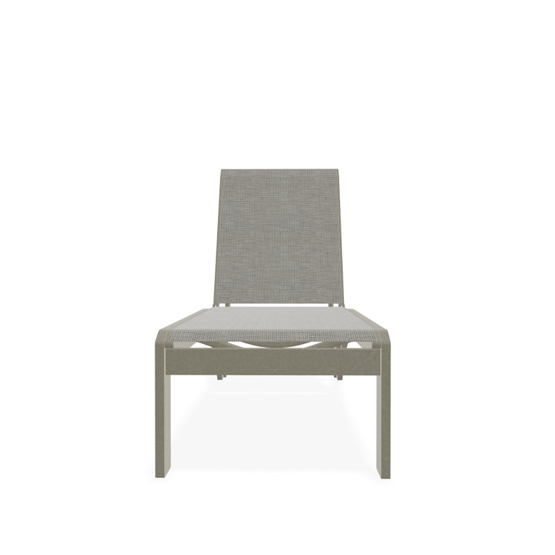 Chaise longue sans accoudoirs empilable en polymère Dune, Tempête, Burke