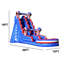 Glissade d'eau gonflable 15 pi x 36 pi avec souffleur d'air American Boxing