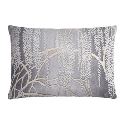 Willow Velvet Reversible Throw Pillow