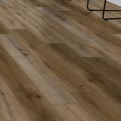 Woodbay Heirloom Sepia 7 in. x 48 in. 5mm 20mil Waterproof Rigid Core Luxury Vinyl Plank Flooring