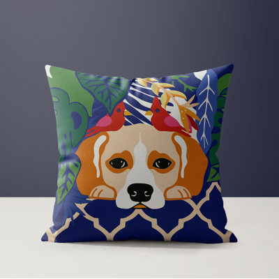 Oly Microsuede Square Throw Pillow