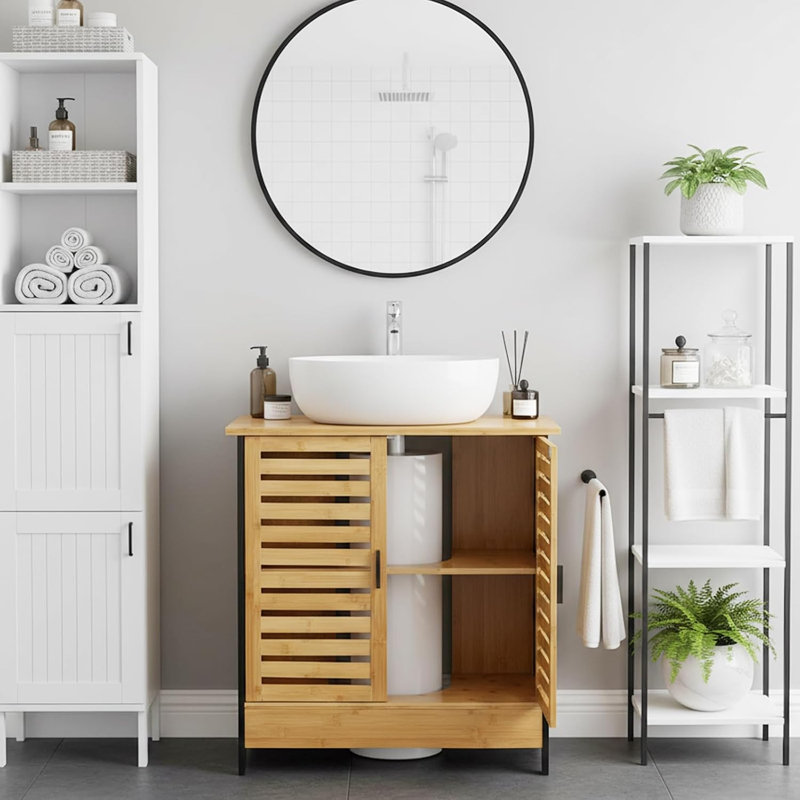 Bamboo Freestanding Bathroom Cabinet