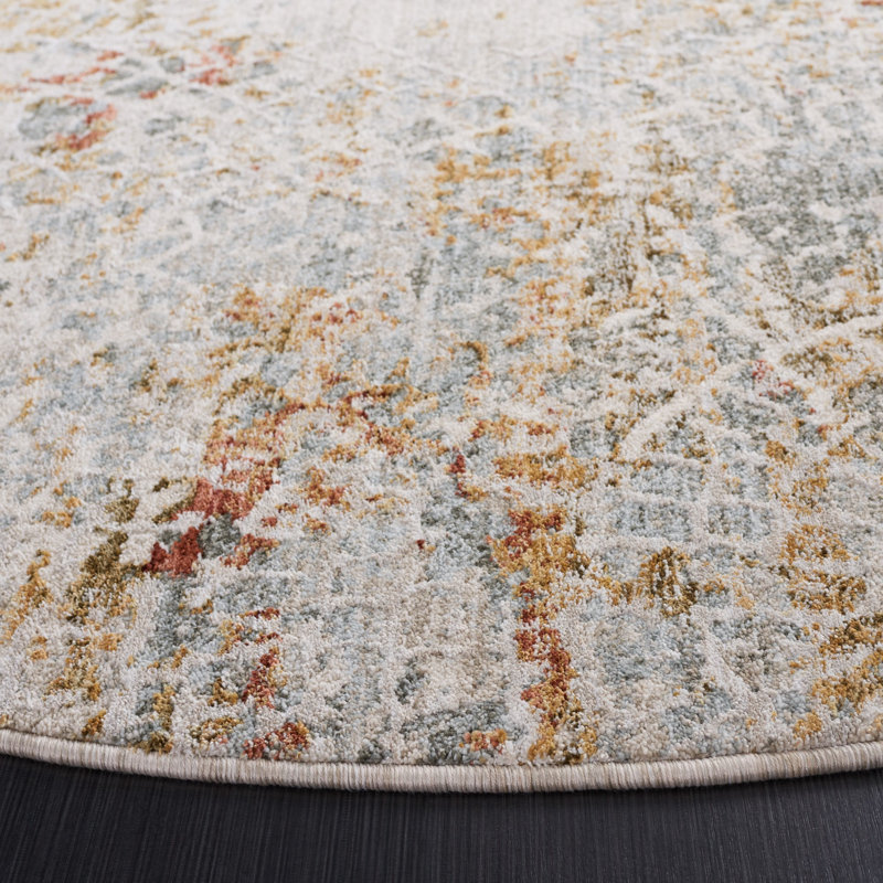 Tapis abstrait Laraway Performance, Rond 6 pi 7 po