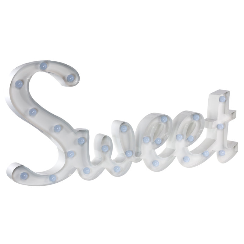 Metal Novelty Lamp, White