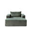 Fauteuil en velours côtelé de 75 pouces avec repose-pieds amovible, aucun assemblage requis, canapé-lit moderne moelleux pour le salon et la chambre à coucher, article d'armée requis Fauteuil inclinable en éponge, élément saillant-1138676271