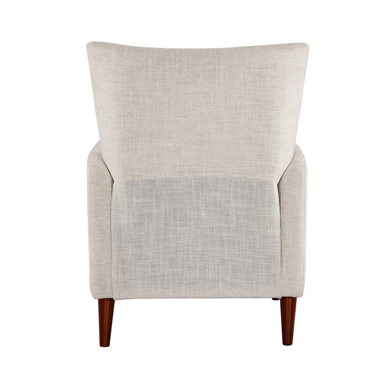 Amaurie Tacho Recliner with Tufted Back, Ivory Polyester
