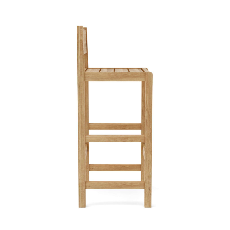 Sedona Outdoor Teak Bar Stool, (No Cushion)