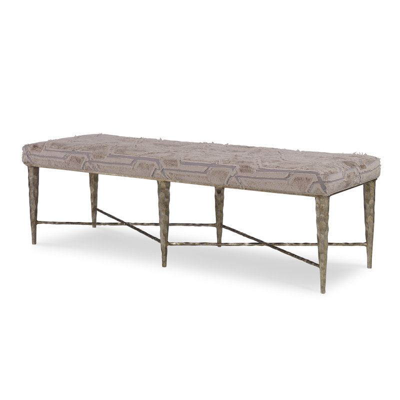 Banc ciselé, 100% polyester Elise