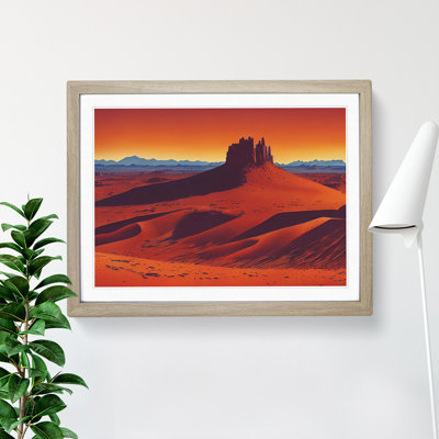 Contoured Desert - Framed Print
