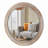 Wooden Farmhouse Round Wall Mirror