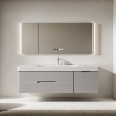 Modern simple and light luxury bathroom cabinet