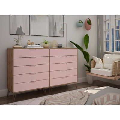 Rockefeller 70" Double Dresser with 10 Drawers by Manhattan Comfort