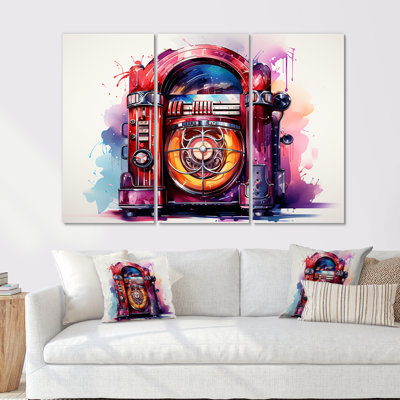 Rock N Roll Jukebox Fever I - Jukeboxes, art mural
