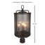 Lampadaire d'extérieur 3 lumières au fini bronze