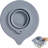 PQPO 5QT Glass Bowl Silicone Lid Compatible with KitchenAid Stand Mixer, Airtight Dough Rising Cover with Feed Port, Dust Resistant Mixer Bowl Cover