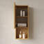 Armoire murale haute avec portes et tablettes