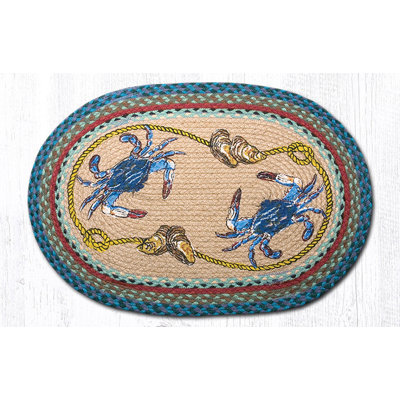  OP-359 Blue Crab Oval Patch 20"x30"