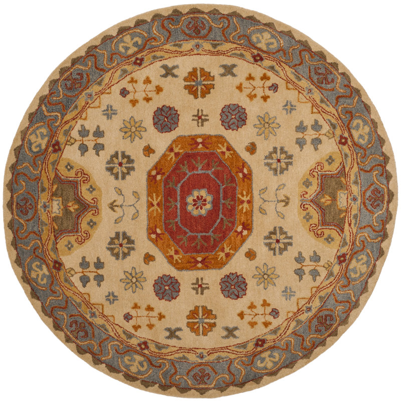 Cranmore Hand Tufted Wool Oriental Rug, Round 8'