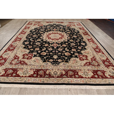 One-of-a-Kind 8'9" X 11'10" Wool Area Rug in Black
