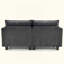 Canapé moderne en chenille, canapé compact à 2 places avec deux ports de chargement USB et poches latérales, petit canapé pour chambre, bureau et appartement.-131204359