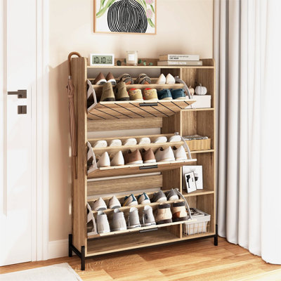 18 Pair Shoe Storage Cabinet