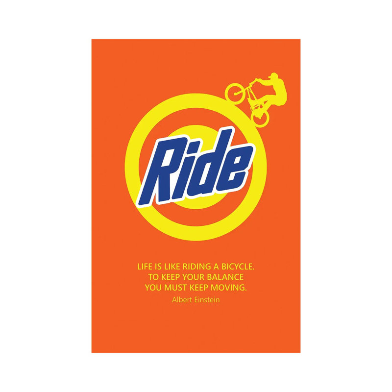 Just Ride It 1 Piece Wrapped Canvas Painting, 20.32 cm H x 30.48 cm W x 1.91 cm D