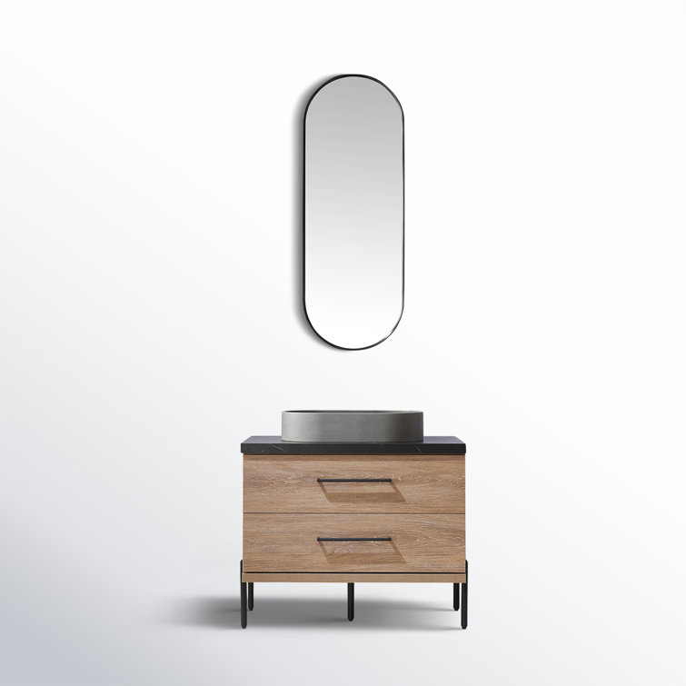 Dasher 36'' Single Bathroom Vanity with Mirror