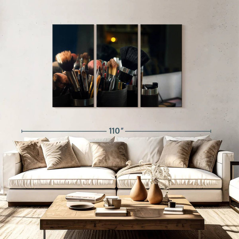 Shuttleworth Makeup Brush Collection, 48" H x 74" W