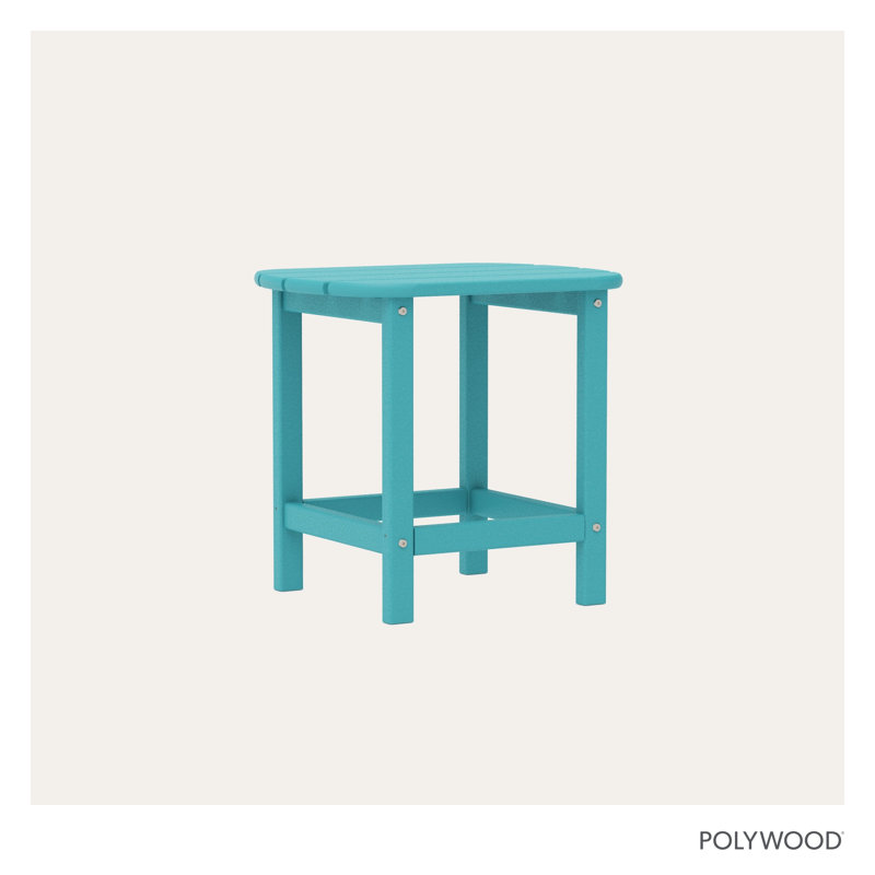 POLYWOOD South Beach 18" Side Table, Aruba