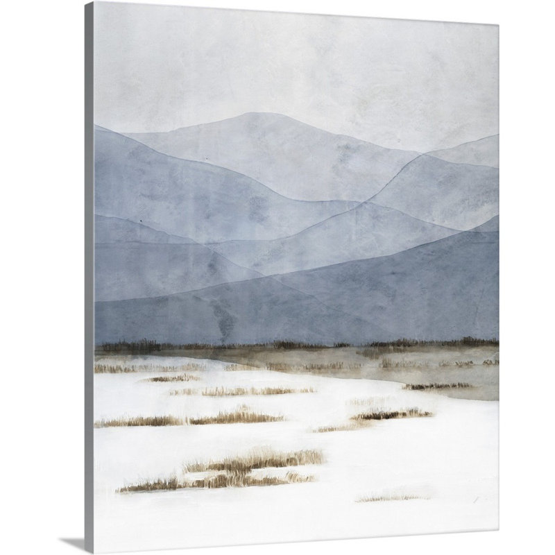 « winters aube », peinture sur toile, Toile tendue, H 14 po x l 11 po x p 1,25 po
