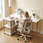 Foldable L-Shaped Writing Desk