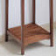 Support pour plante double couche en bois massif