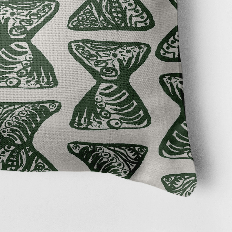 Housse de coussin rectangulaire d’extérieur/insert, Vert