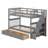 Hawah Kids Twin Over Twin Bunk Bed-955082259