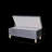 Comfortable Storage Bench With Extra Interior Space And Stable Construction Button Ample Birch Frame-1179072555