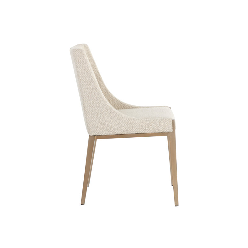 Dionne Upholstered Dining Chair, Cream