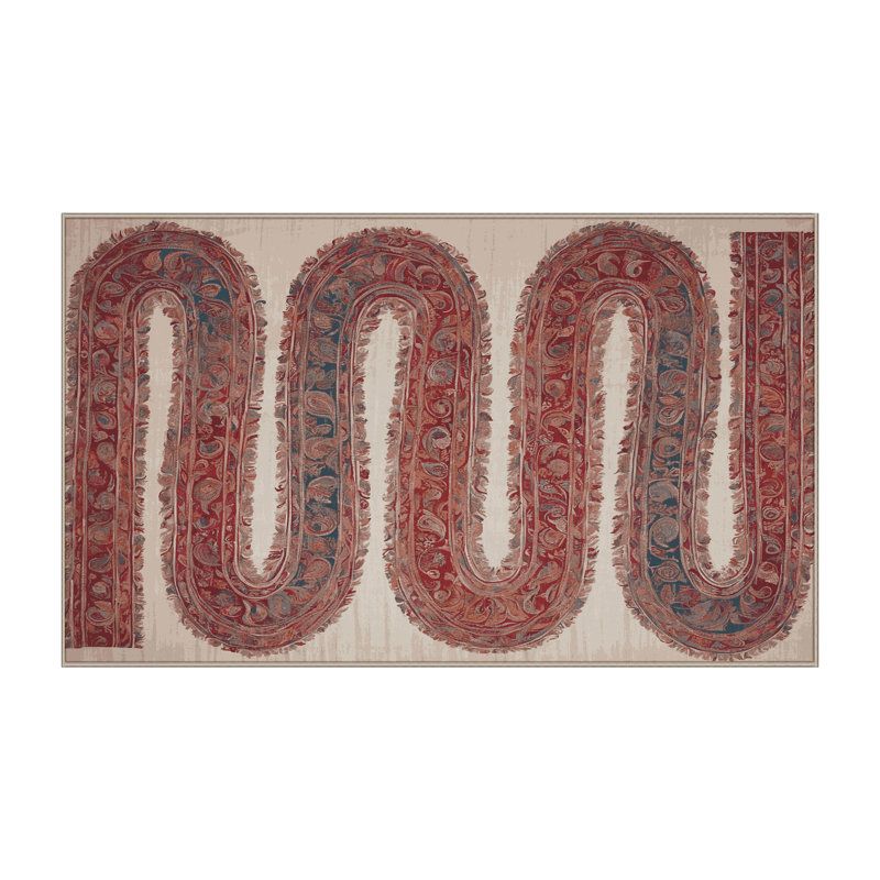 Tapis brun soyeux et moelleux, Rectangle de 5 pi x 8 pi
