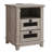 Rimmer 18"W Farmhouse 2-Drawer Wood End Table, Small Side Table With Charging Station-2072846007