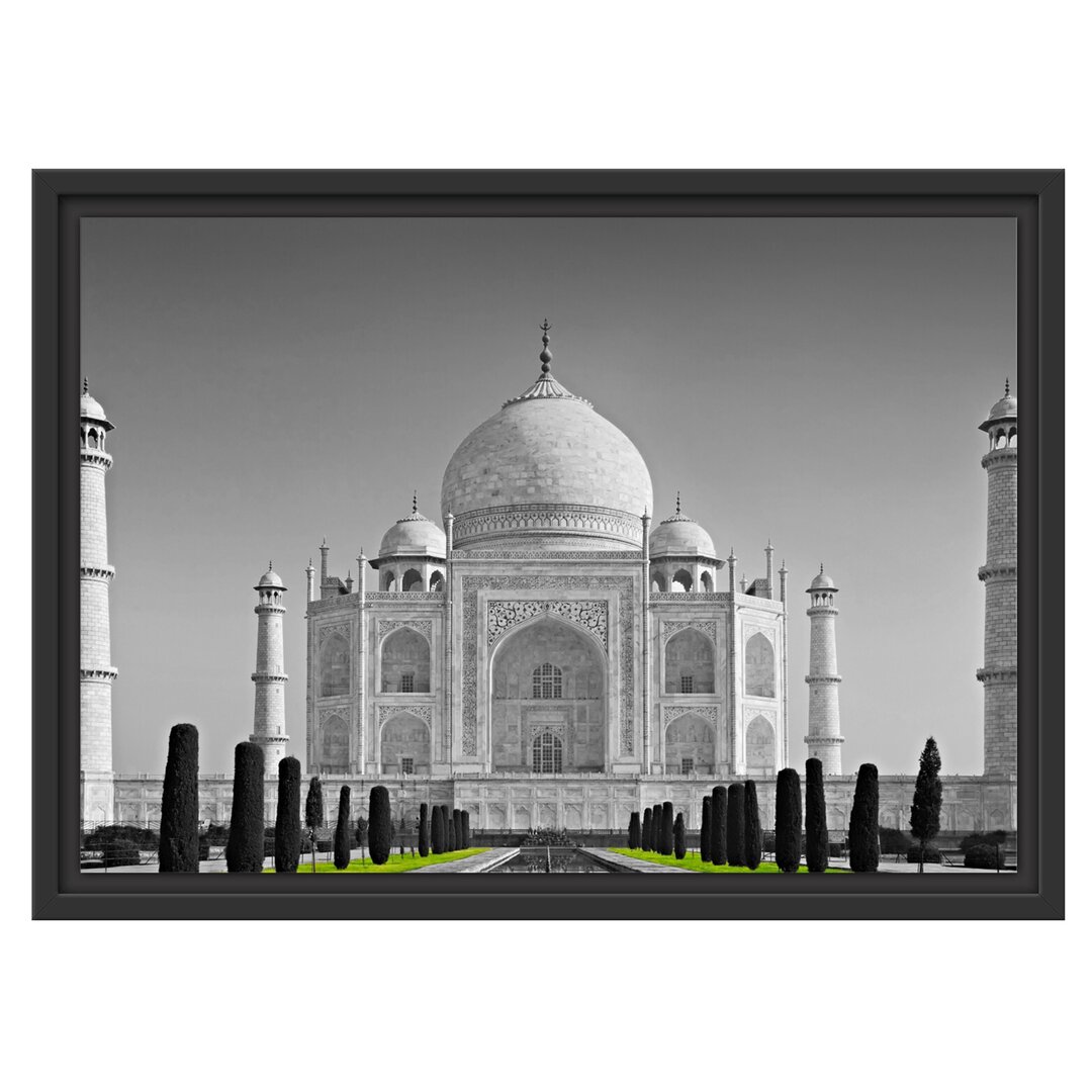 Gerahmtes Wandbild eindrucksvoller Taj Mahal