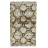 Handmade Silk and Wool Area Rug