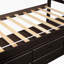 Lit plateforme avec rangement en bois massif et 6 tiroirs-1434565393
