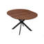 Table de salle à manger extensible ronde (43 po à 54 po) - Table de salle à manger compacte avec pieds en métal robustes, pour petit appartement / salon, table de salle à manger multifonctionnelle de 4 à 6 places