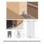 Rolling Barn Door Hardware Kit for Double Wood Doors with Routed Floor Guide